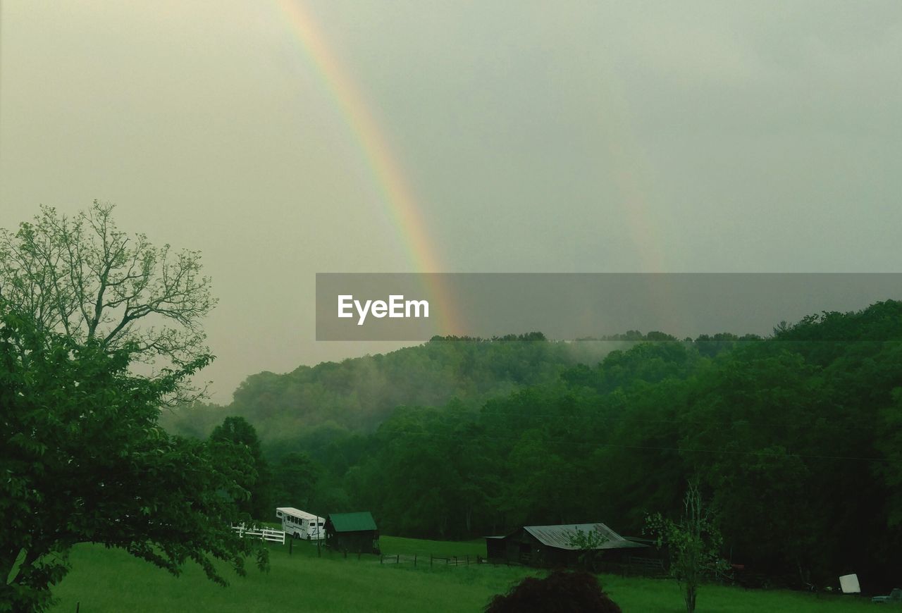 SCENIC VIEW OF RAINBOW AGAINST SKY