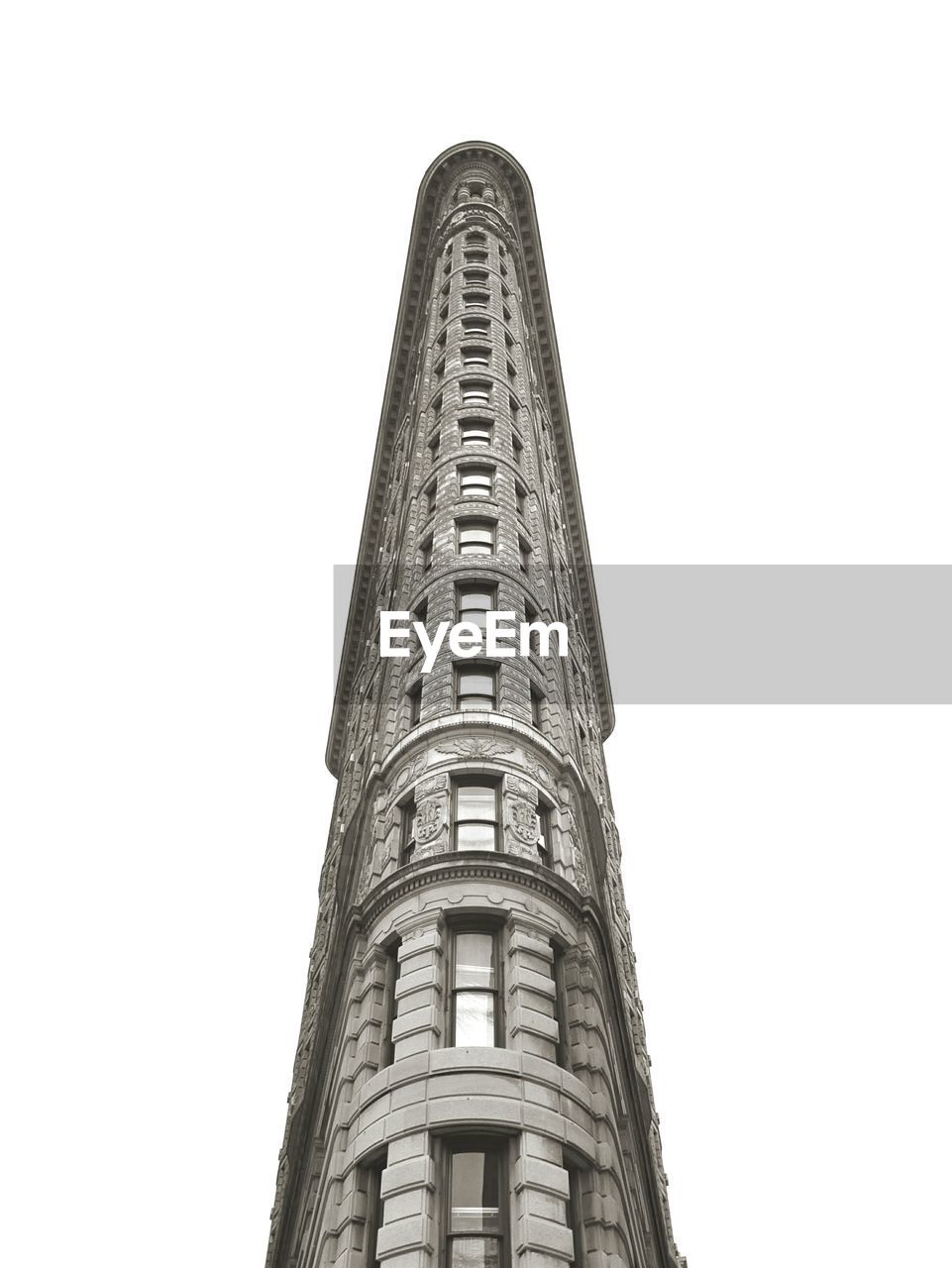 Low angle view of skyscraper against clear sky