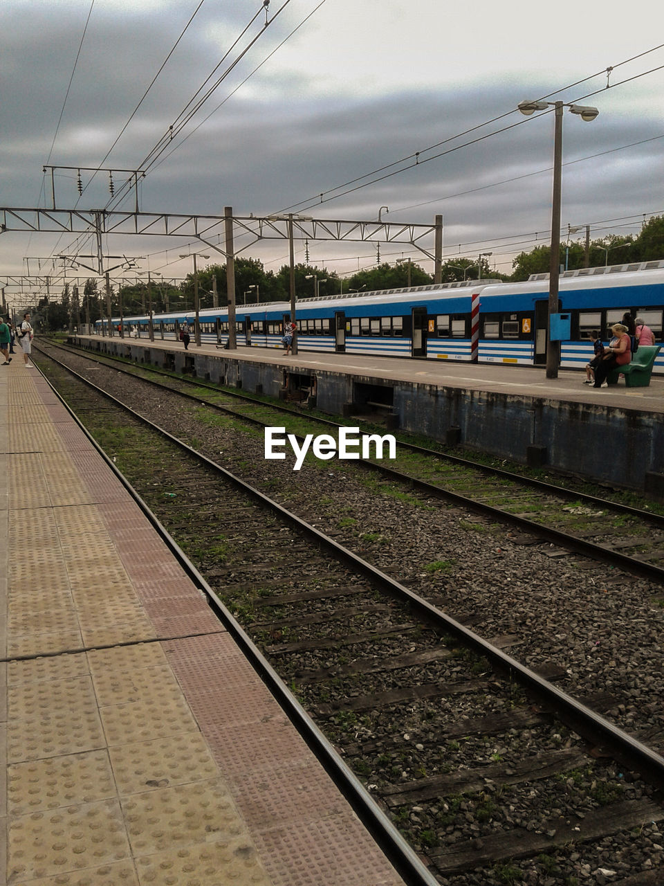 TRAIN AT RAILROAD STATION