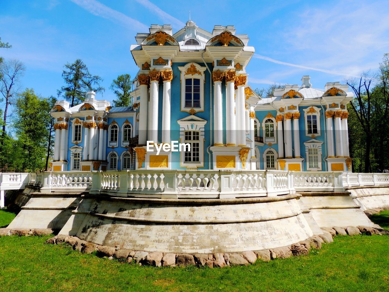 Catherine palace during sunny day