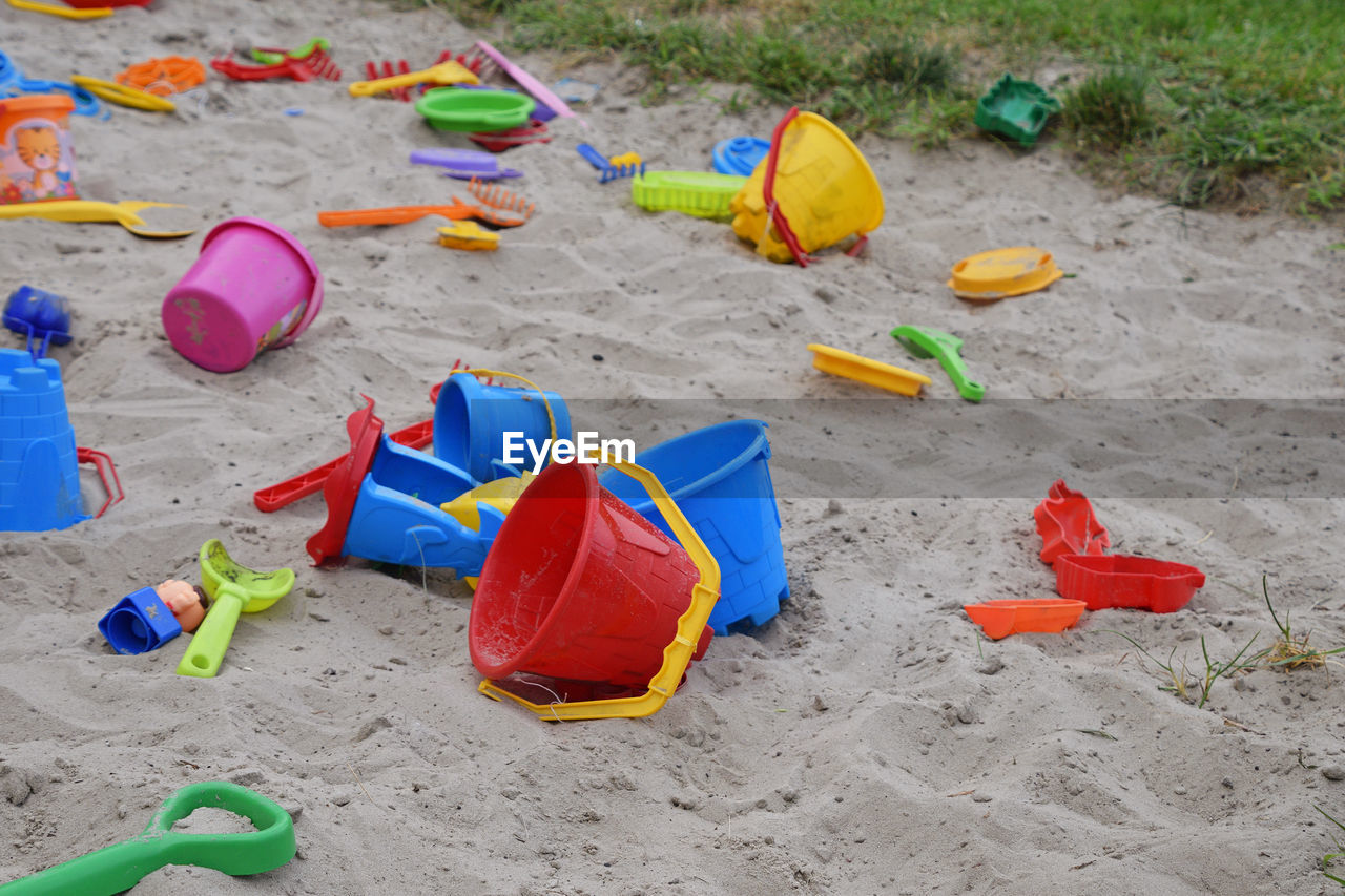 Beach toy on sand