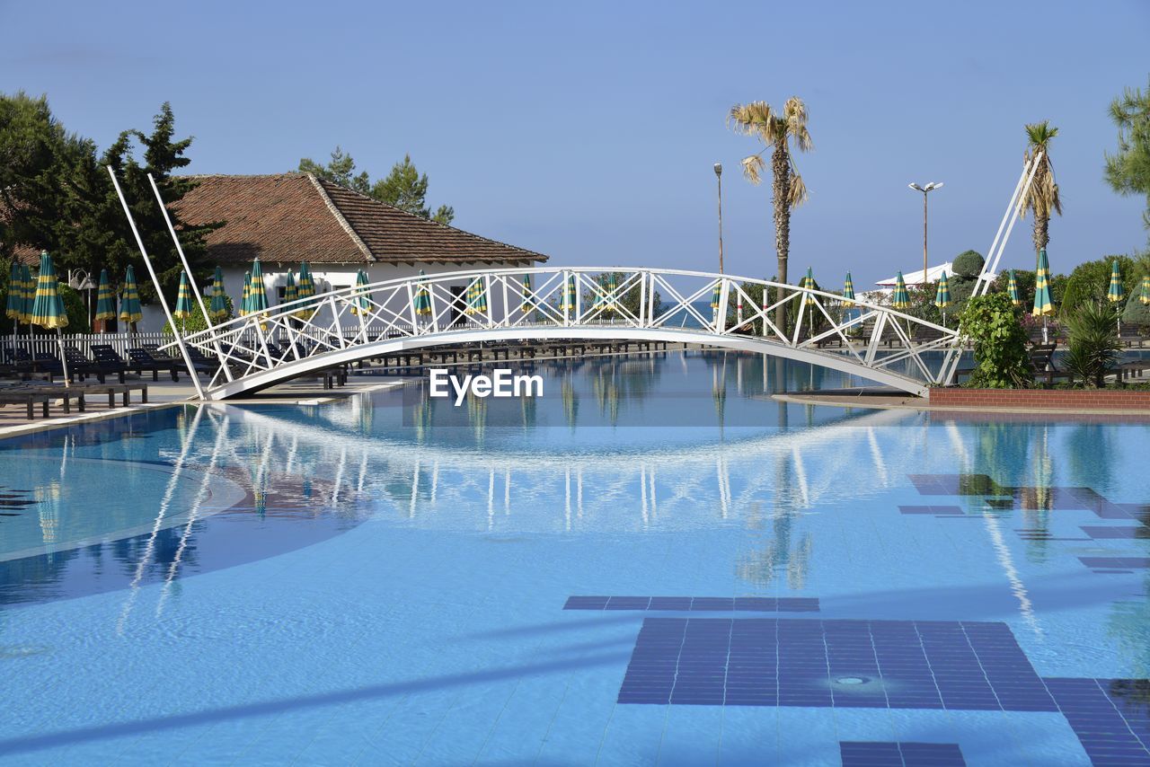 SWIMMING POOL AGAINST SKY