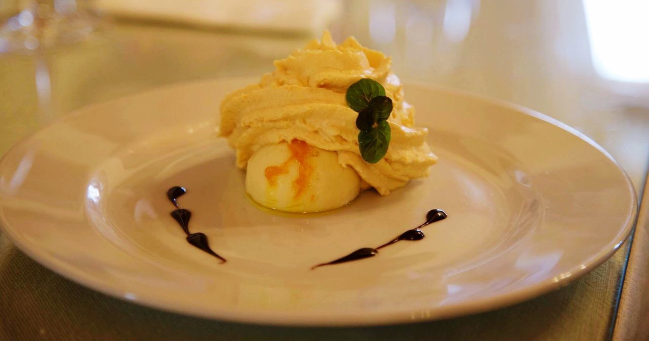 Close-up of cake on plate