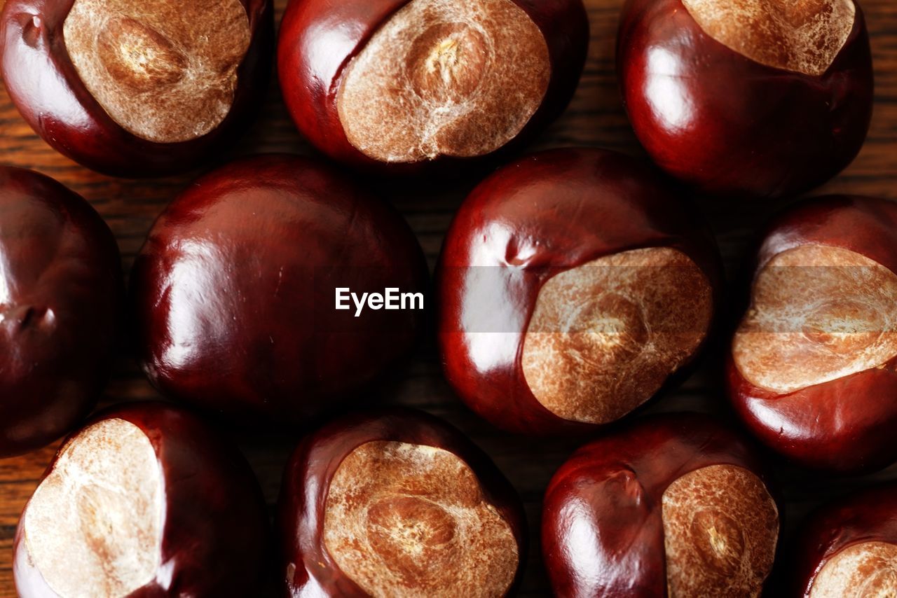 Full frame shot of chestnuts 