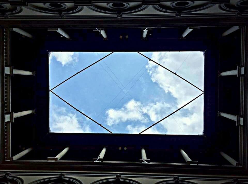 LOW ANGLE VIEW OF BUILT STRUCTURE AGAINST SKY