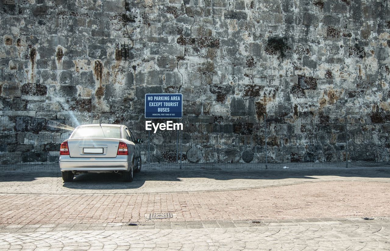 INFORMATION SIGN ON WALL