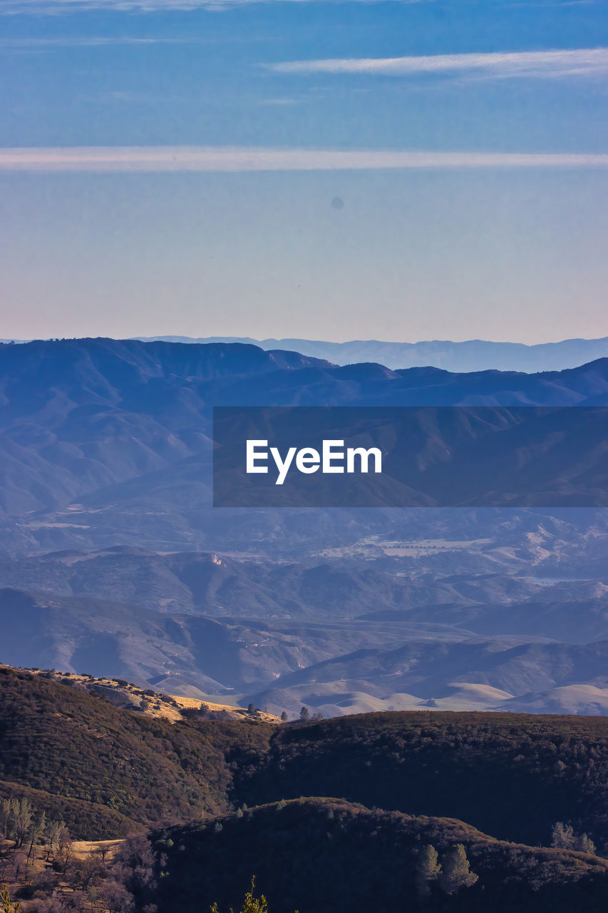 SCENIC VIEW OF MOUNTAINS AGAINST BLUE SKY