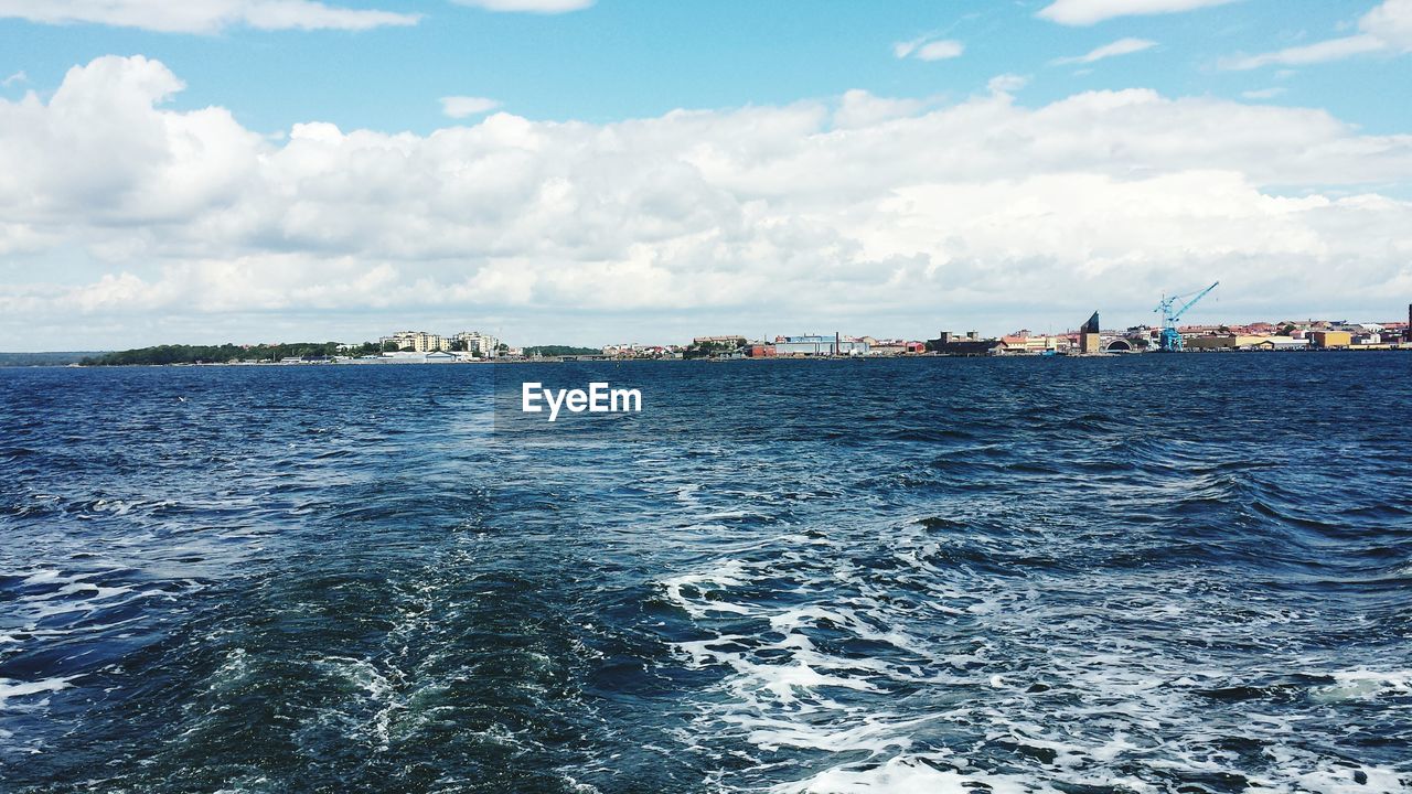 Scenic view of sea against sky