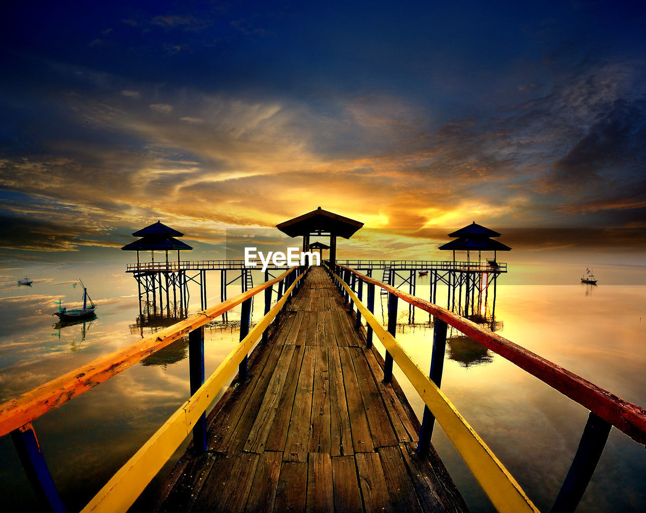 PIER AGAINST SKY DURING SUNSET