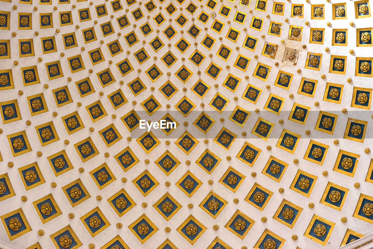 Interior detail of the dome of the rotunda of mosta, malta