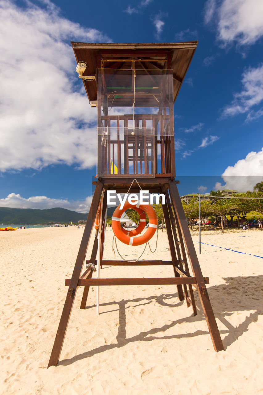 Lifeguard tower on the beach