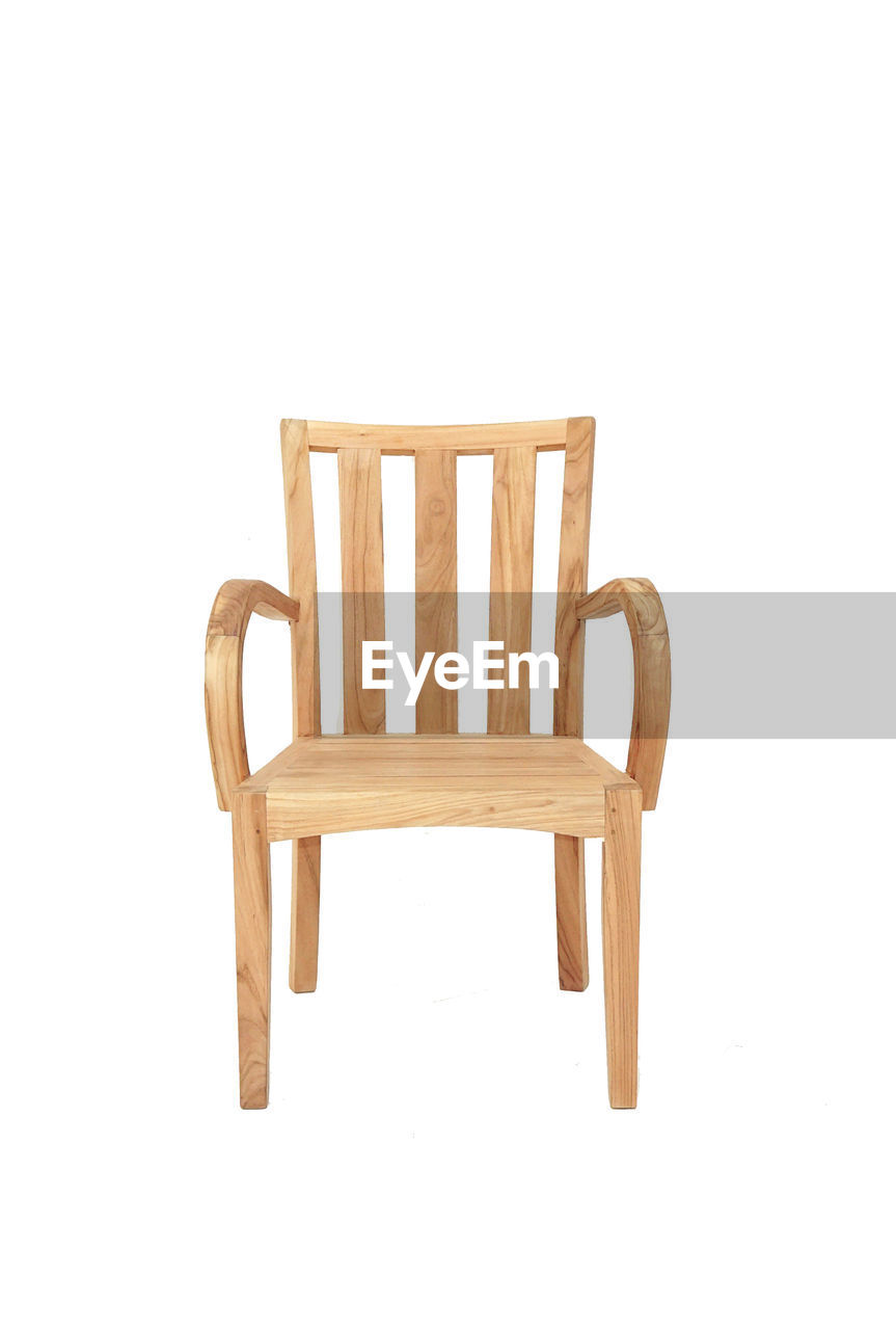 HIGH ANGLE VIEW OF EMPTY CHAIRS AGAINST WHITE BACKGROUND