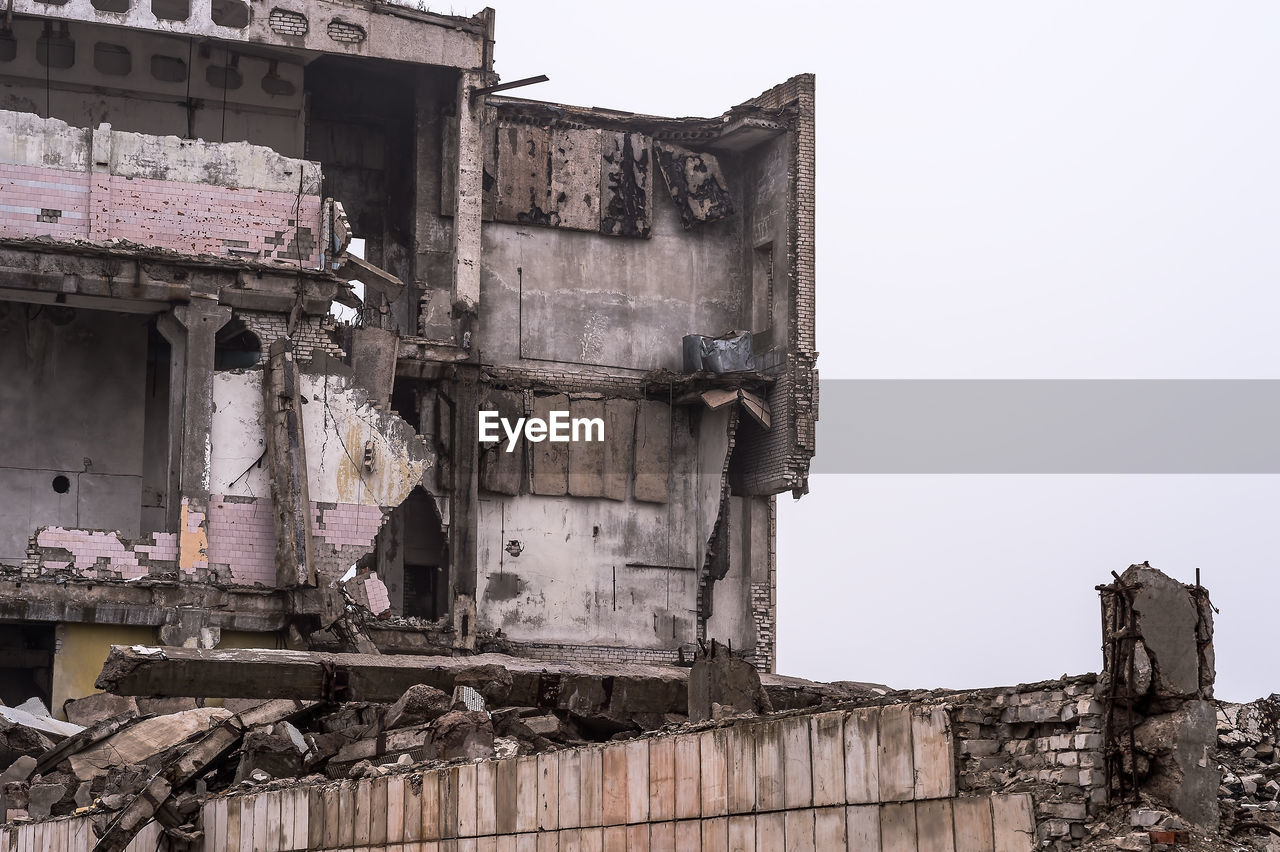 low angle view of old building