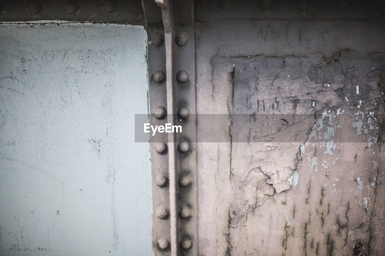 Close-up of weathered door