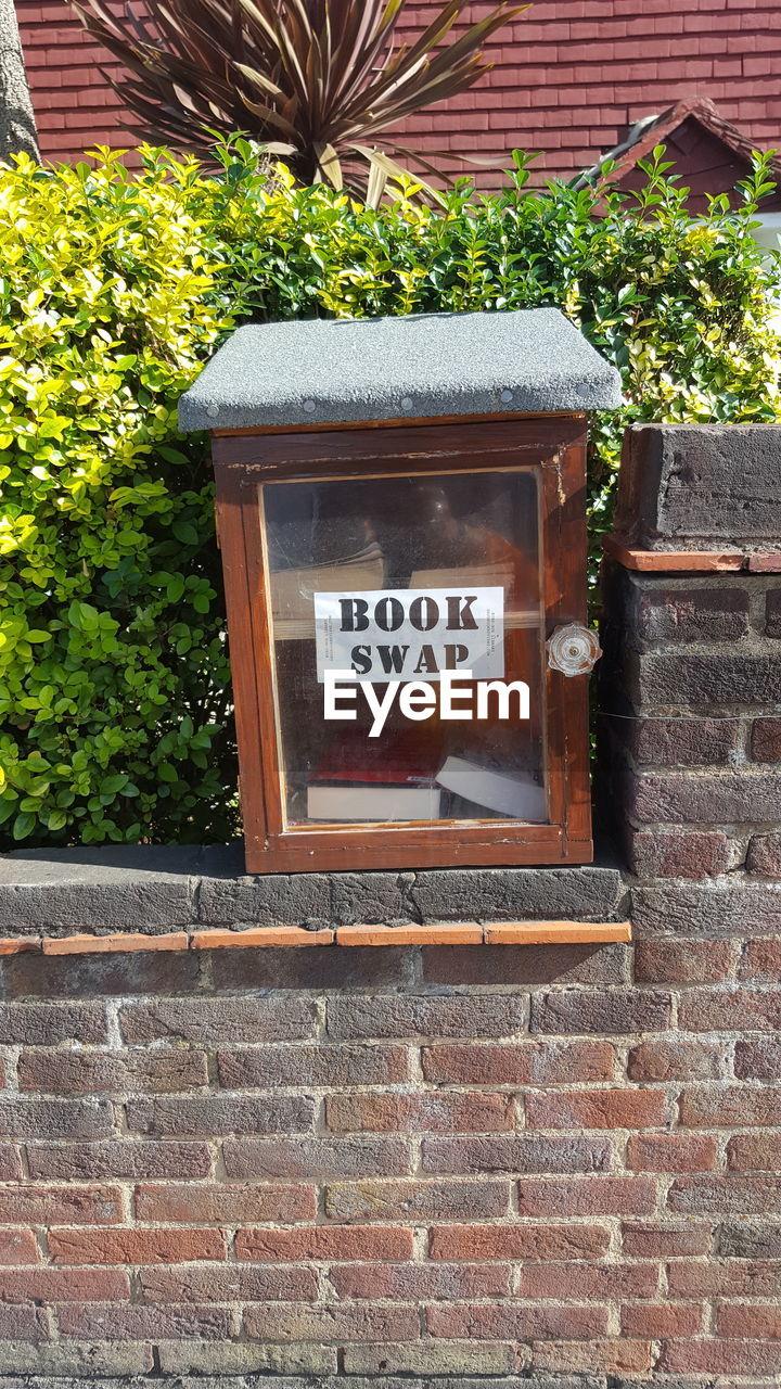 Mini book swap library. 