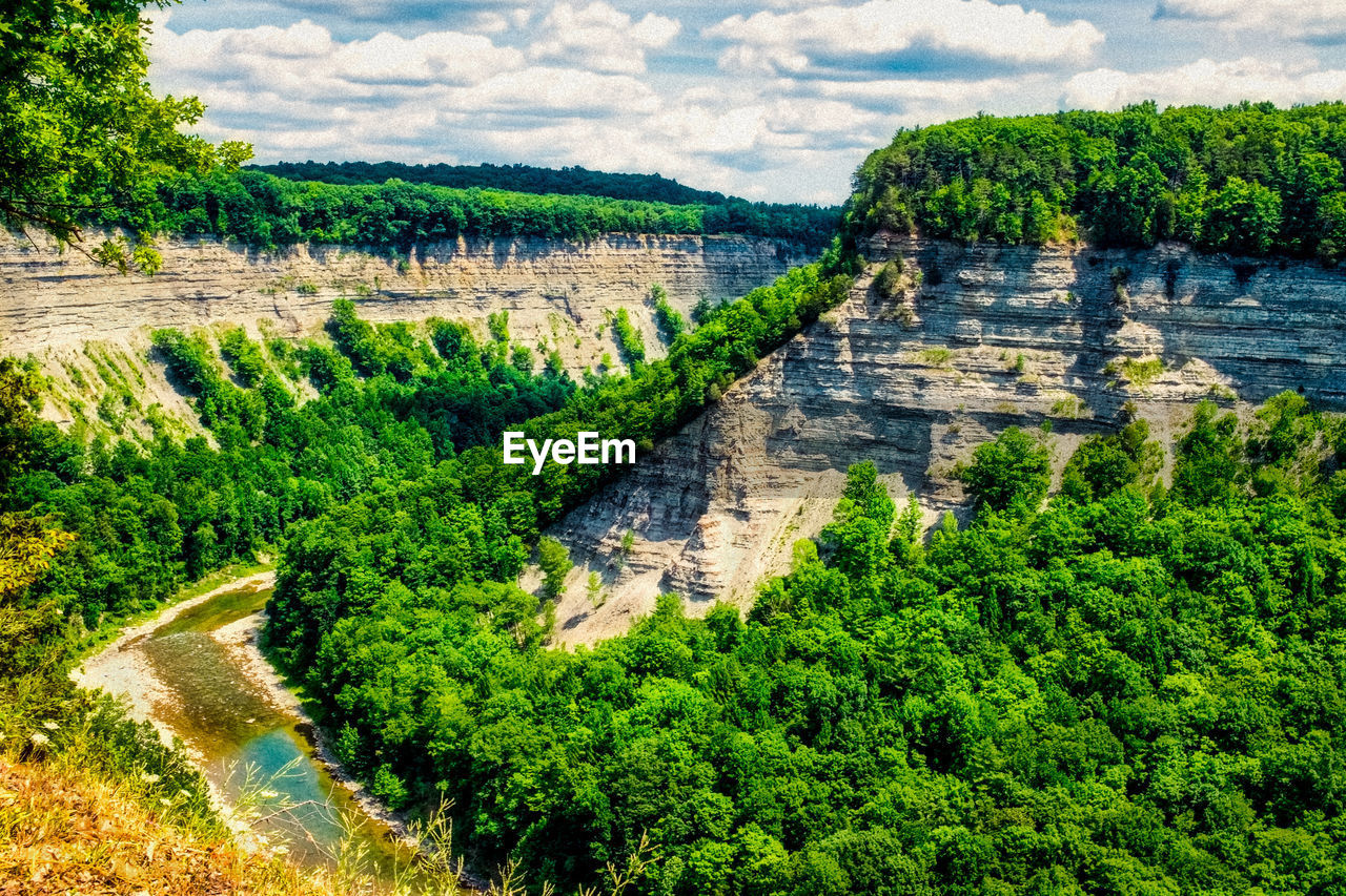 SCENIC VIEW OF RIVER AGAINST LANDSCAPE