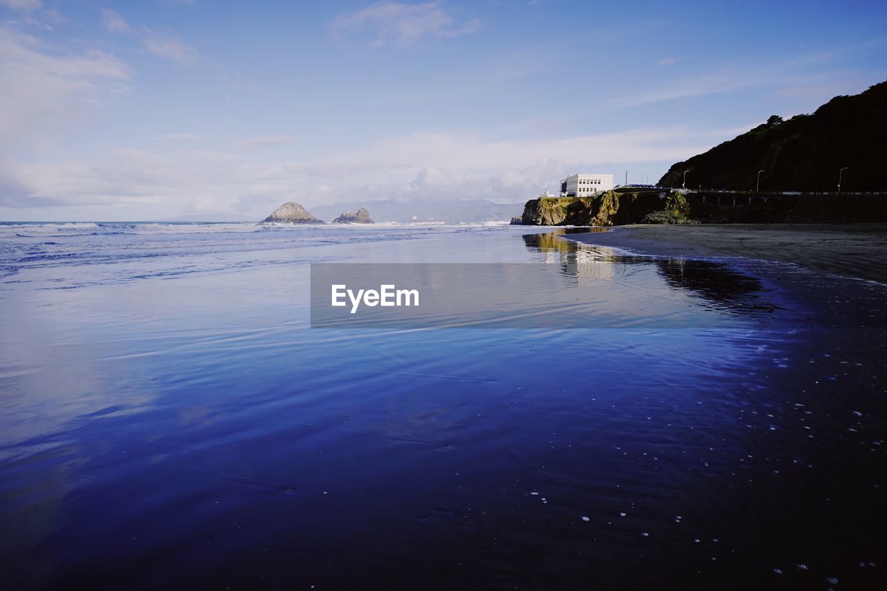 Scenic view of sea against sky