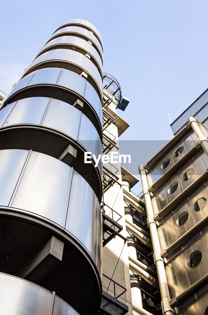 Lloyds building, London Architecture Low Angle View Built Structure Building Exterior No People Day Storage Tank Factory Outdoors Clear Sky Sky LloydsBuilding Lloyds Building London