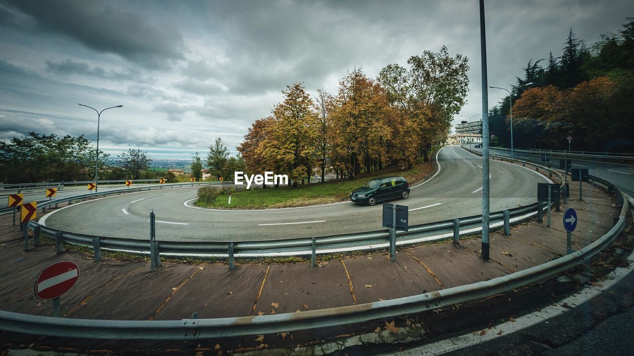 PANORAMIC VIEW OF RAILROAD TRACK