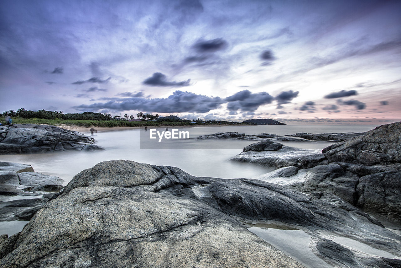 SCENIC VIEW OF RIVER AMIDST LANDSCAPE AGAINST SKY