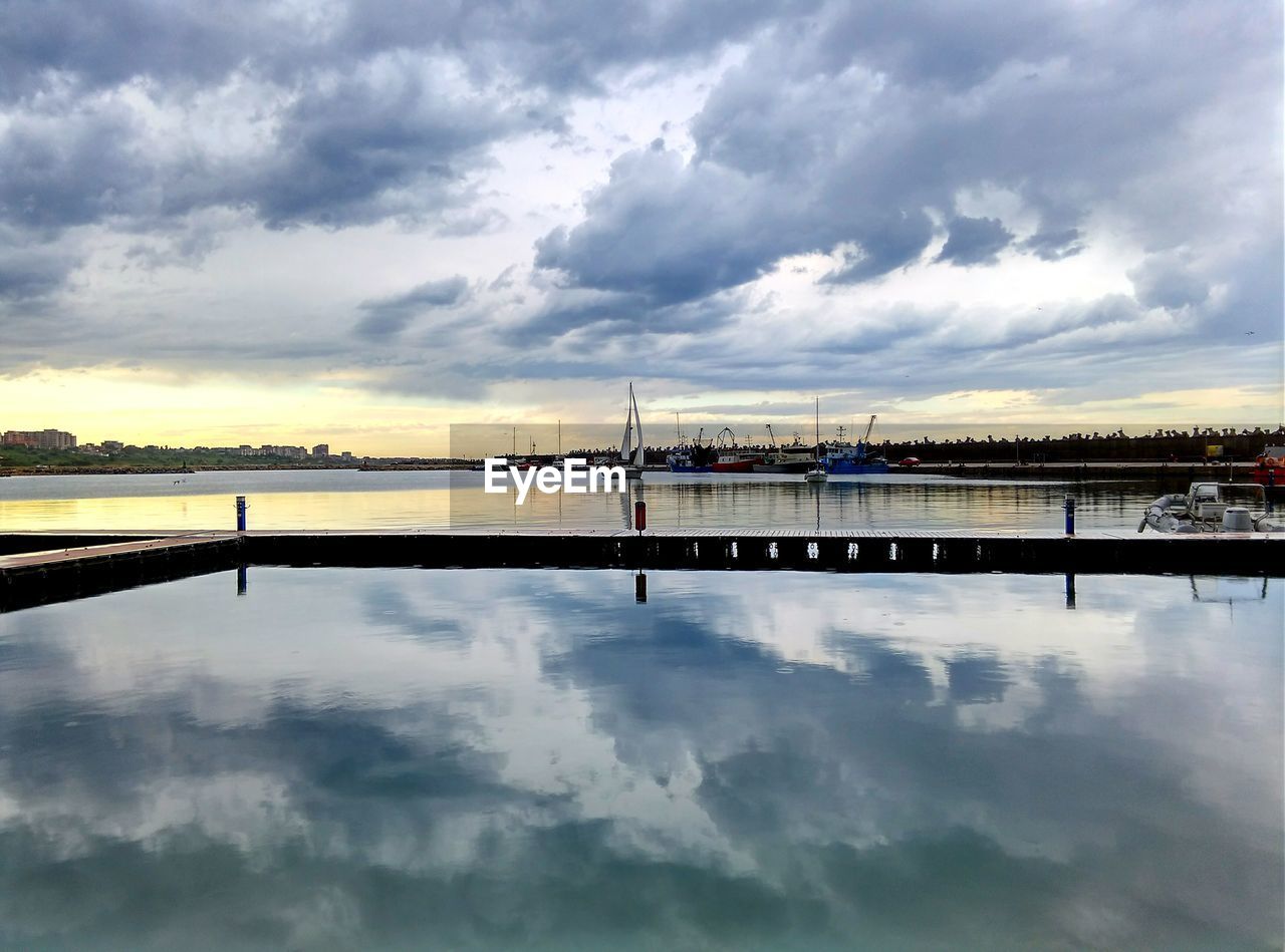 Reflection of clouds in water