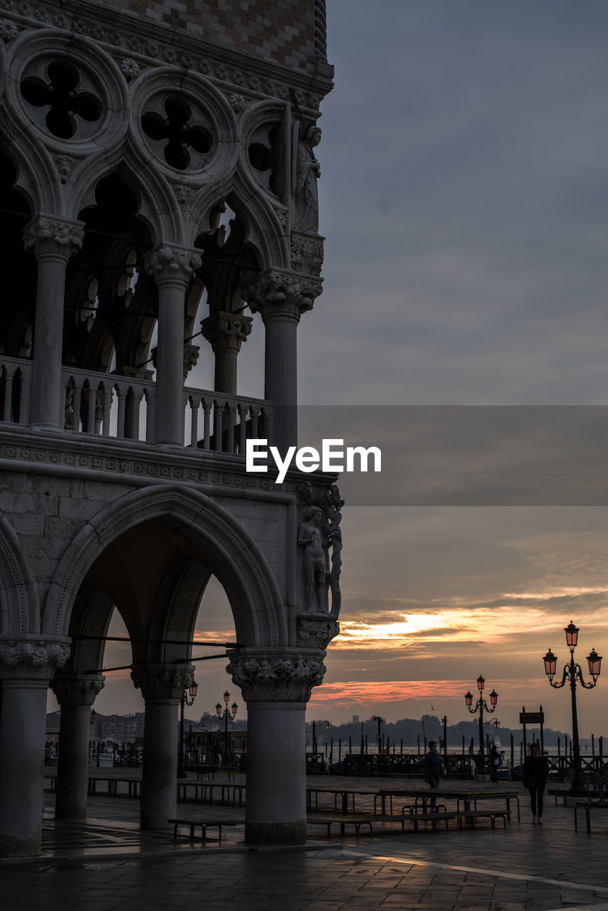 Palazzo ducale at sunrise.