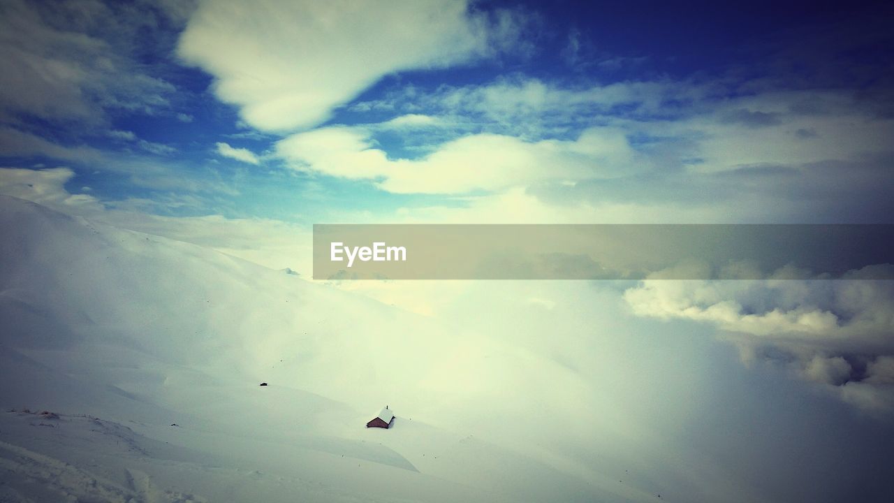 Low angle view of cloudy sky