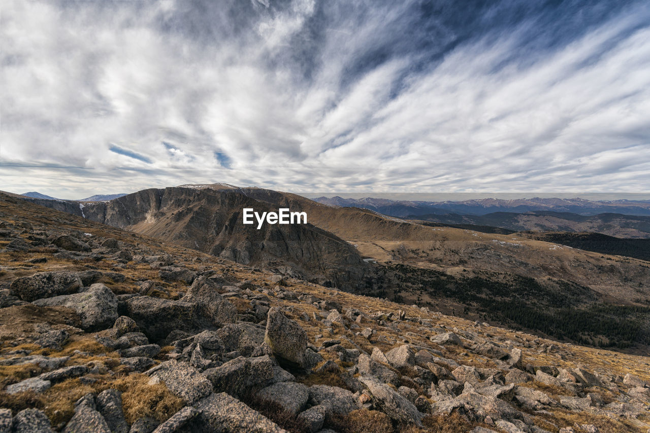 Landscape in the rocky mountains, colorado