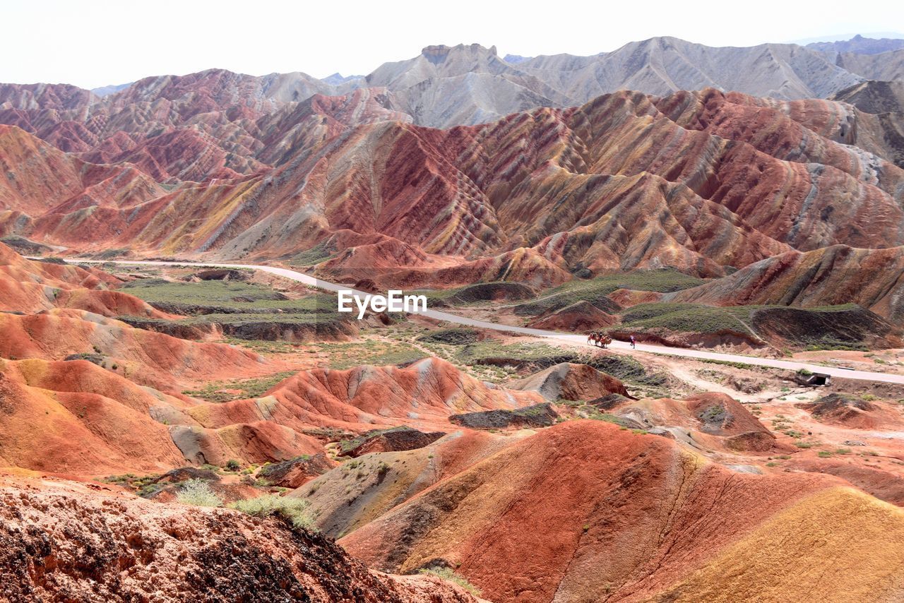 Aerial view of a desert