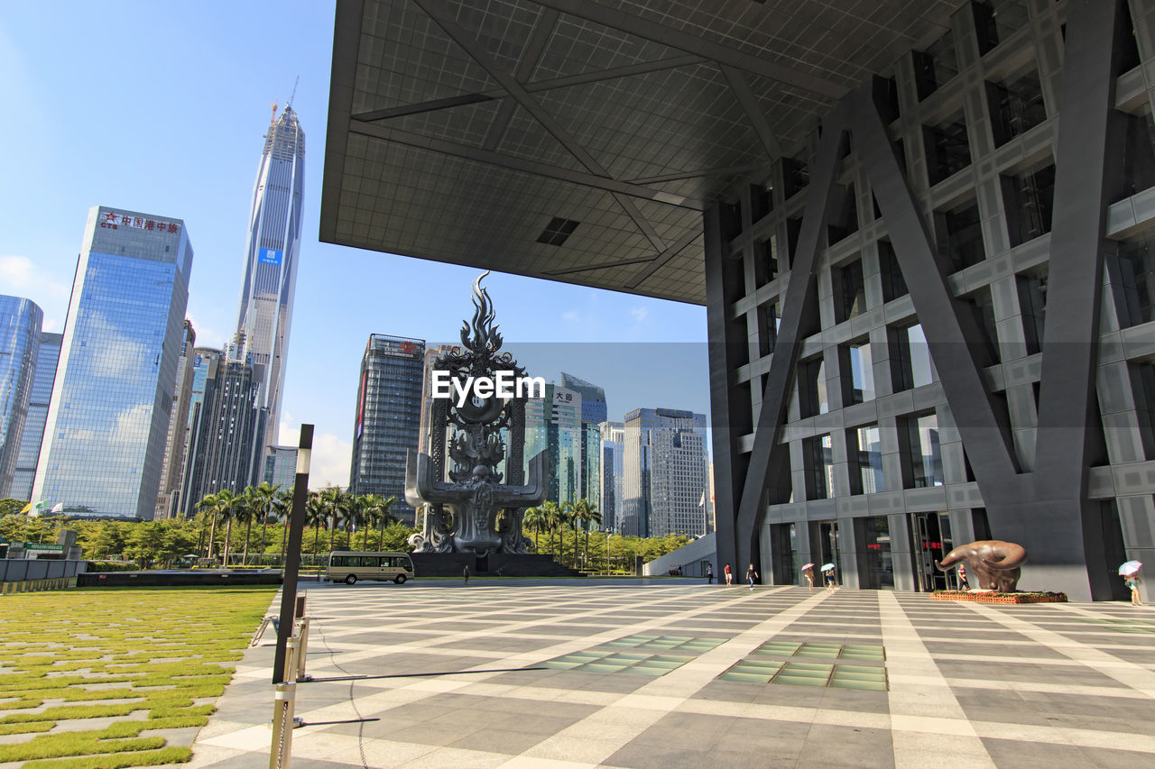 Ping an finance centre against sky