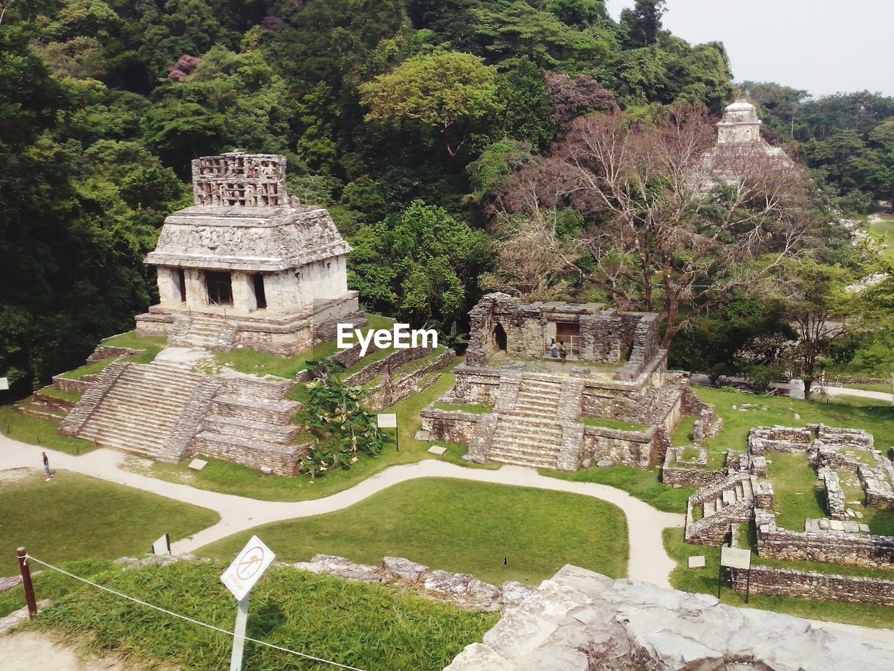 HIGH ANGLE VIEW OF OLD RUIN