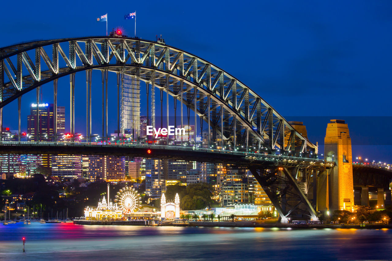 ILLUMINATED CITY AT NIGHT