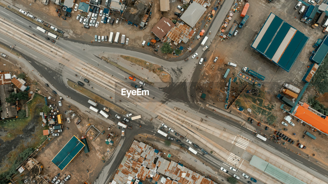 Aerial view of the industrial area in dar es salaam