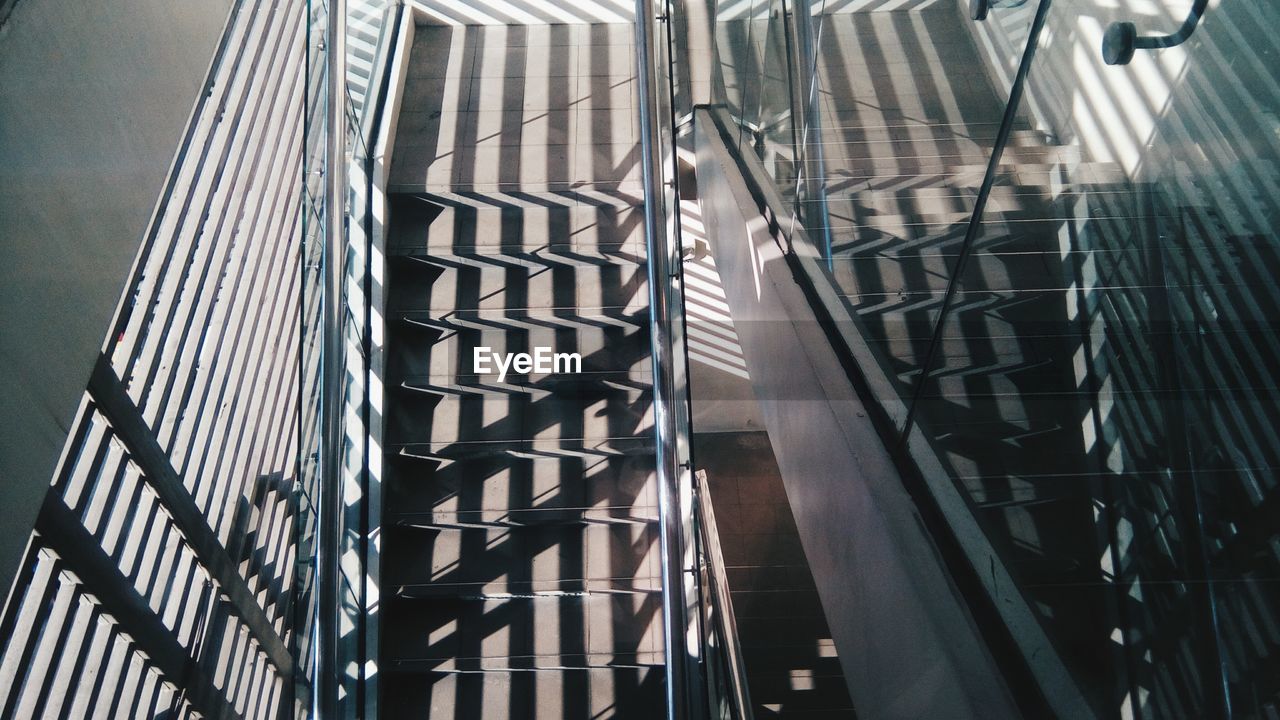 Low angle view of staircase in building
