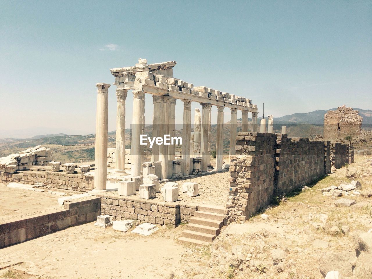 OLD RUINS AGAINST SKY