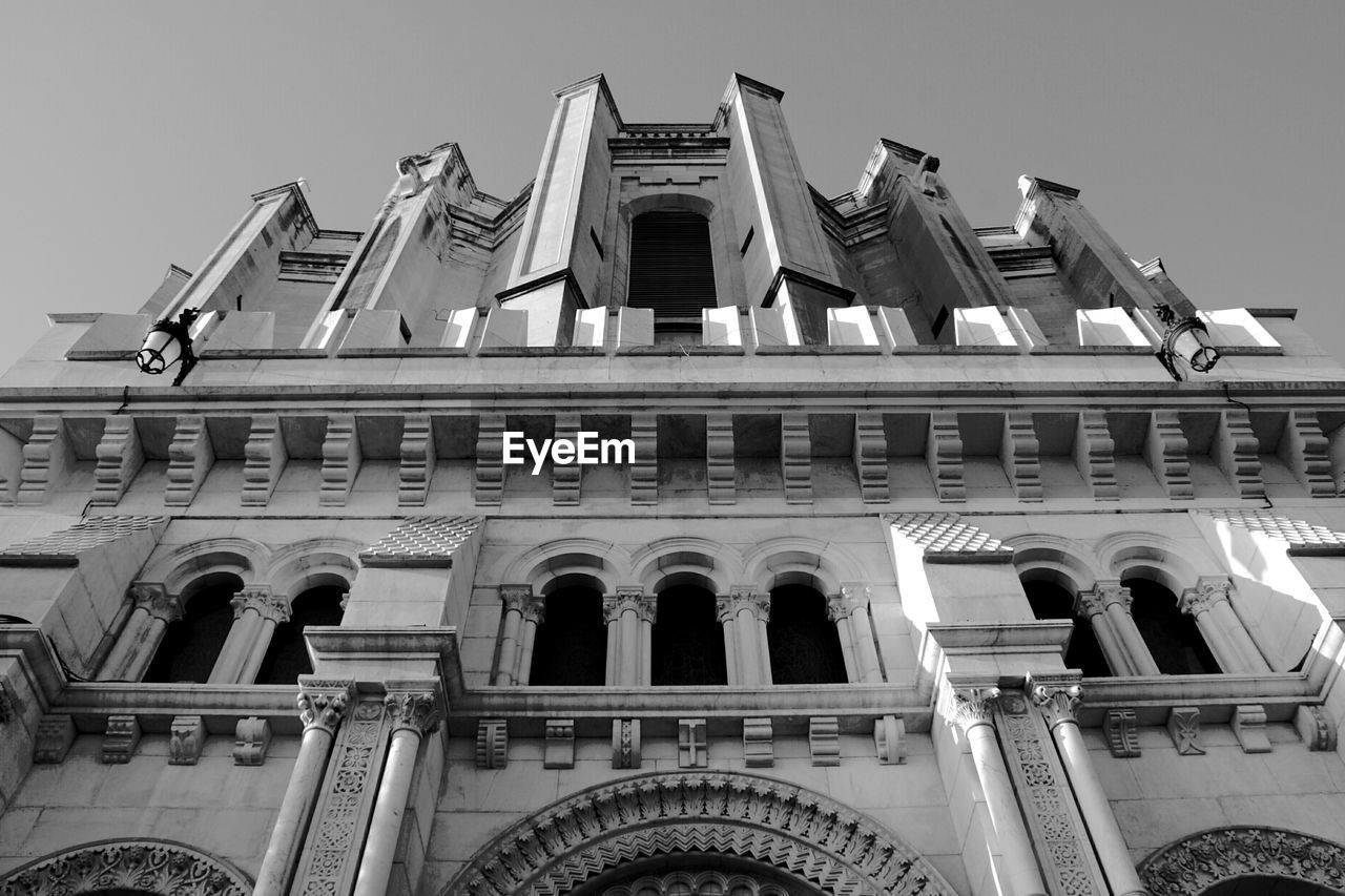 Low angle view of building against sky