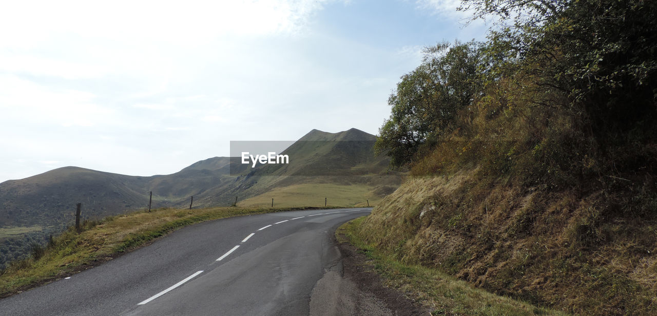 EMPTY ROAD ALONG LANDSCAPE