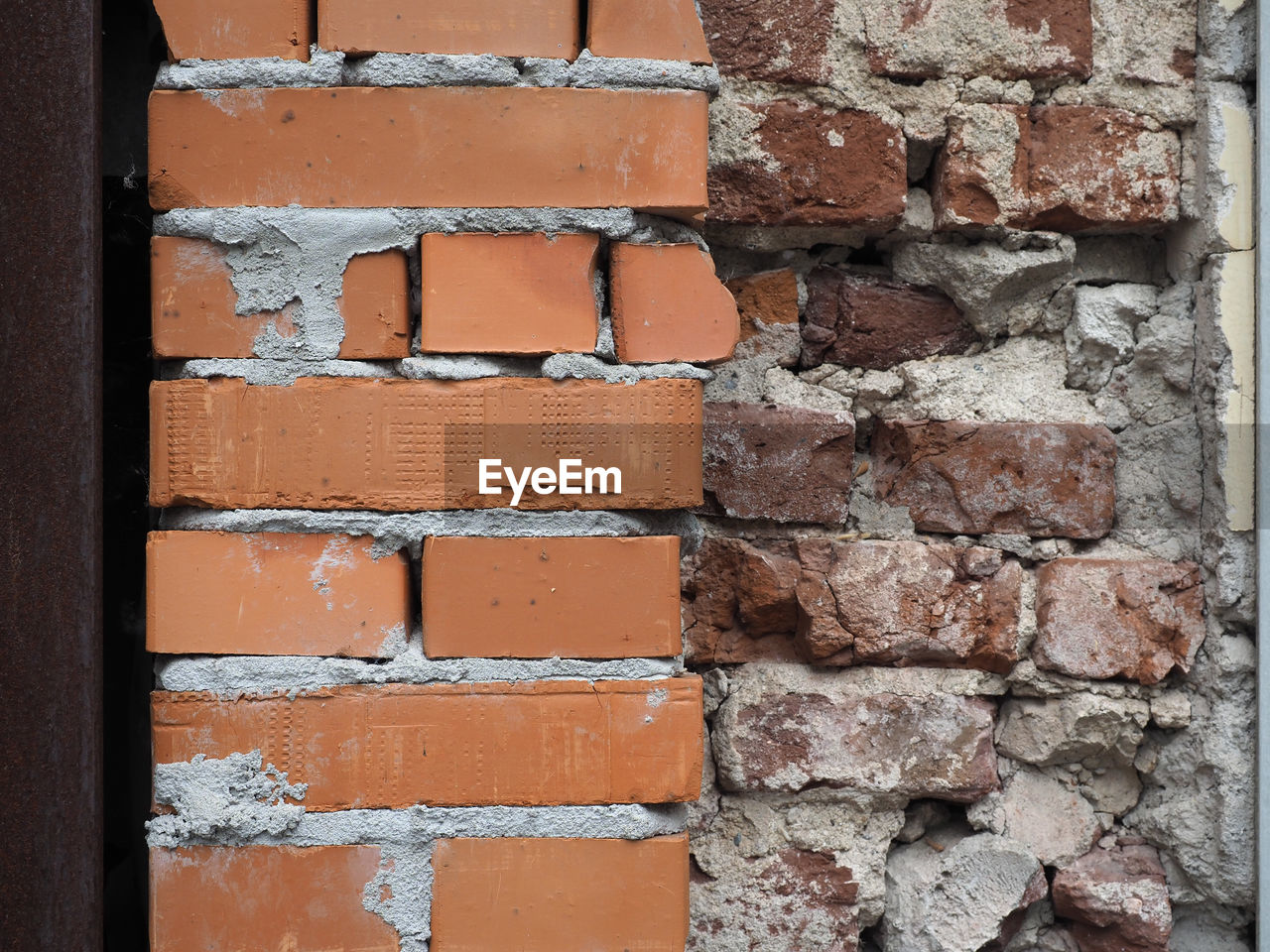 brick, wall, brickwork, brick wall, architecture, wall - building feature, built structure, full frame, no people, backgrounds, textured, building exterior, day, pattern, old, brown, close-up, wood, weathered, outdoors, construction material, window, red