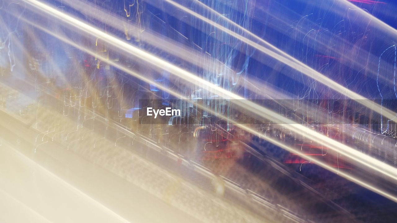 Full frame of abstract light trails