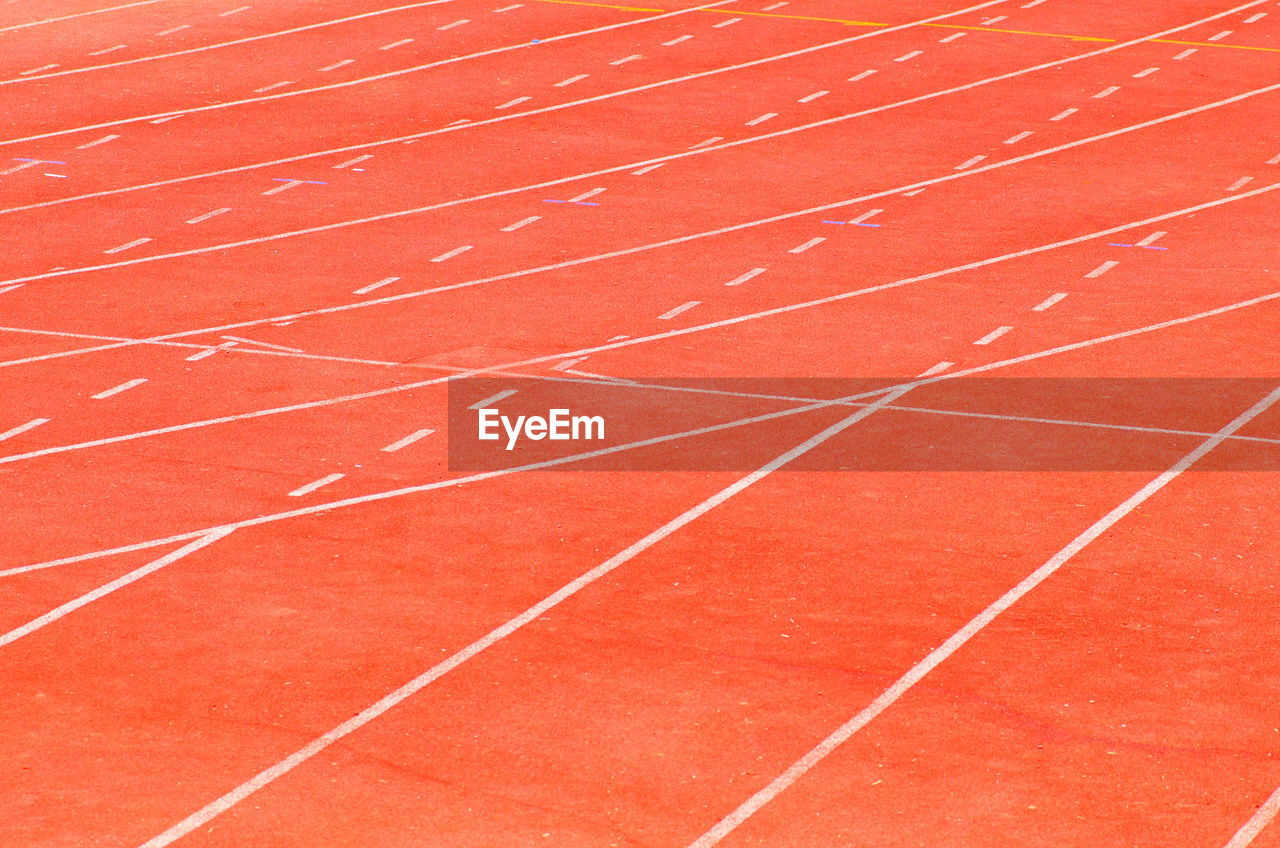 Full frame shot of running track