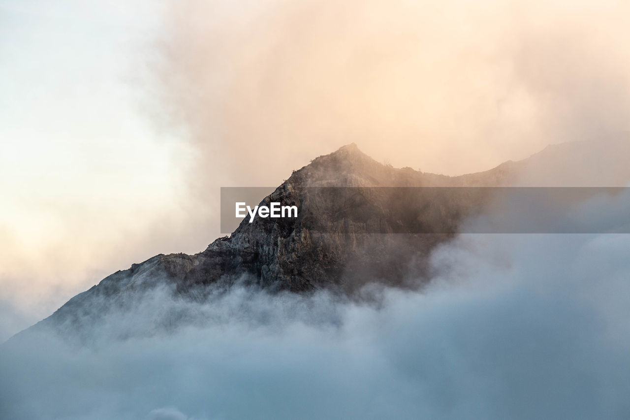 Scenic view of mountain against sky