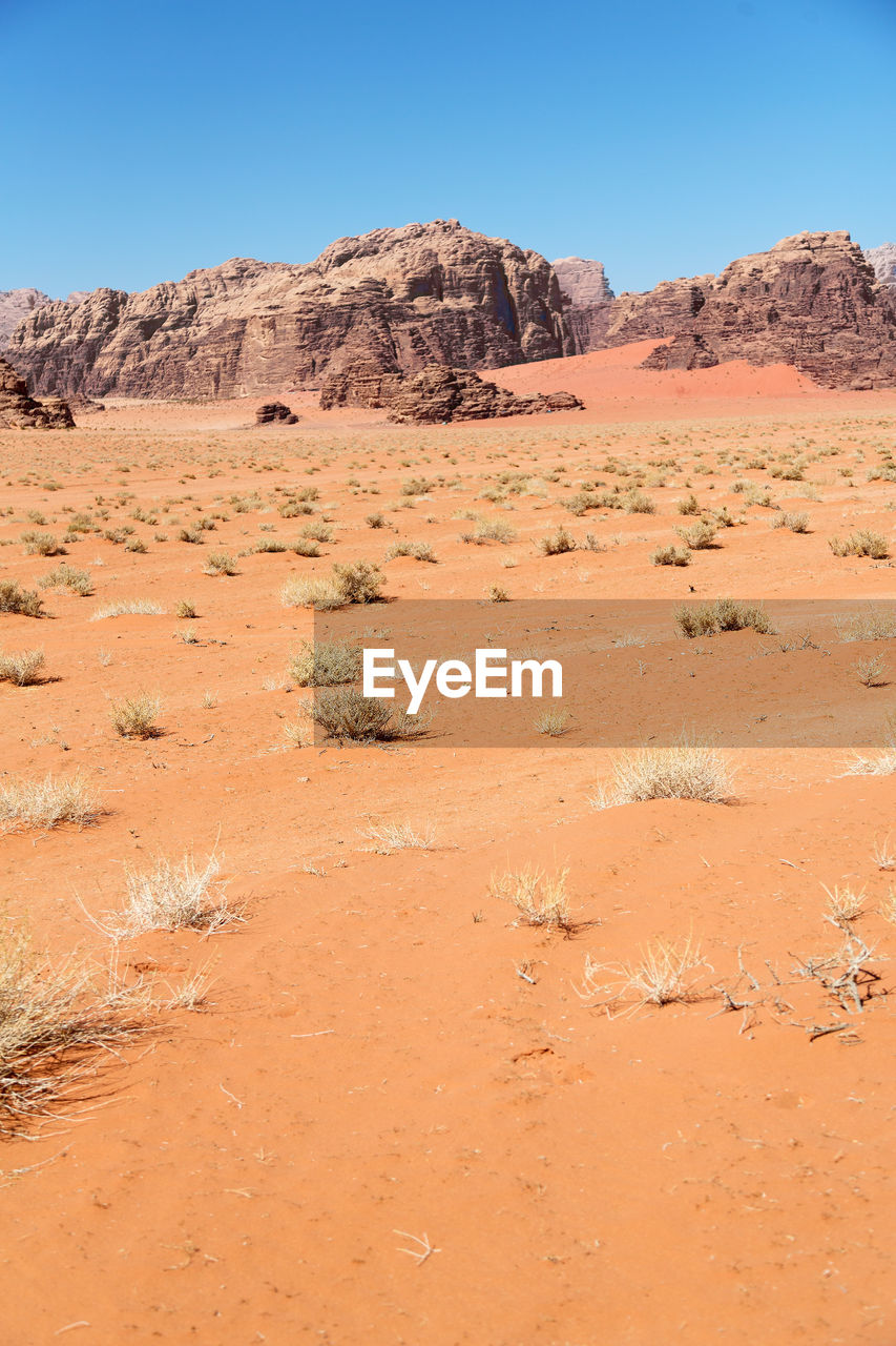 Scenic view of desert against sky