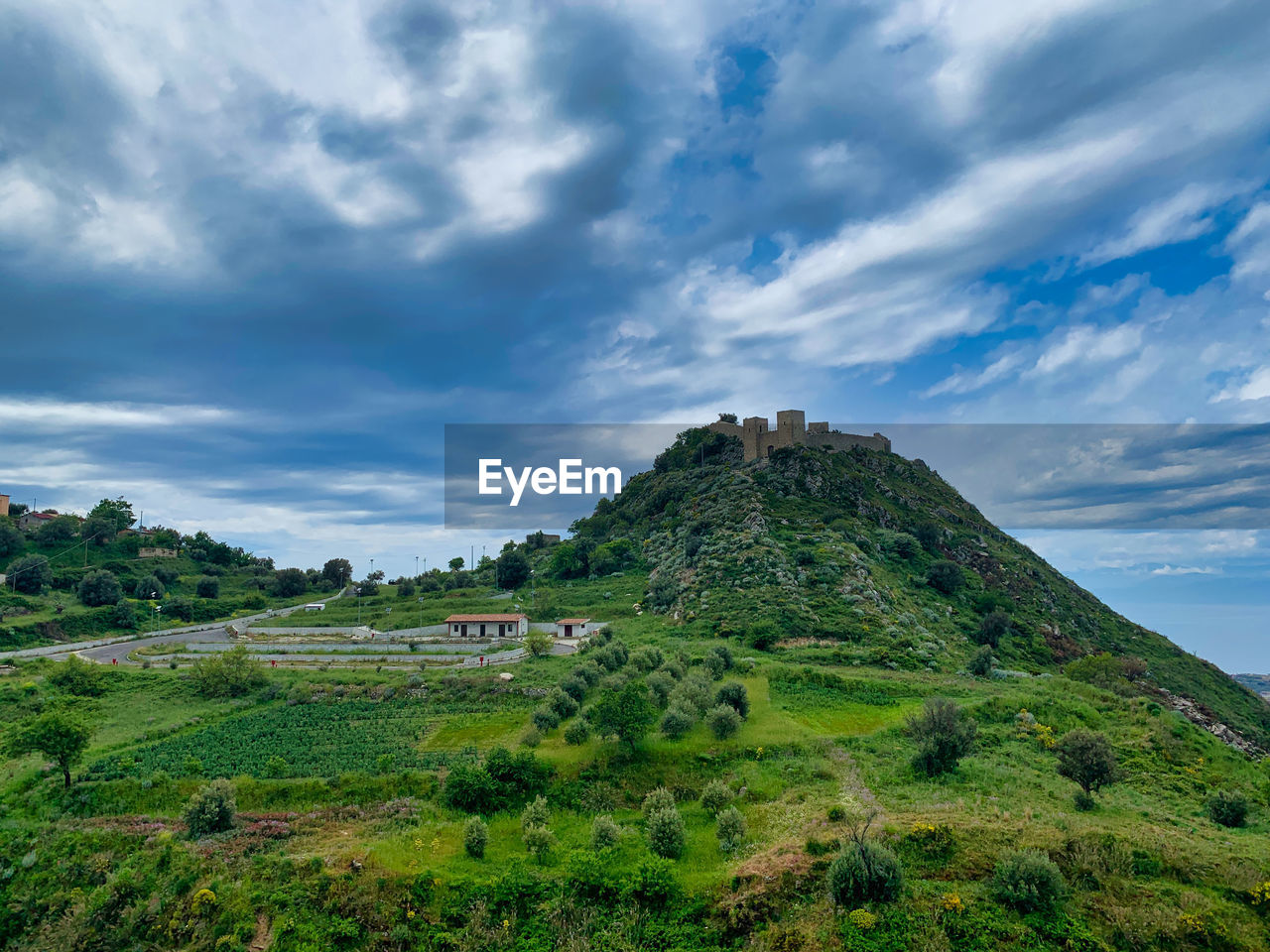 The castle of sant'aniceto, one of the many byzantine castrums present in calabria, italy.