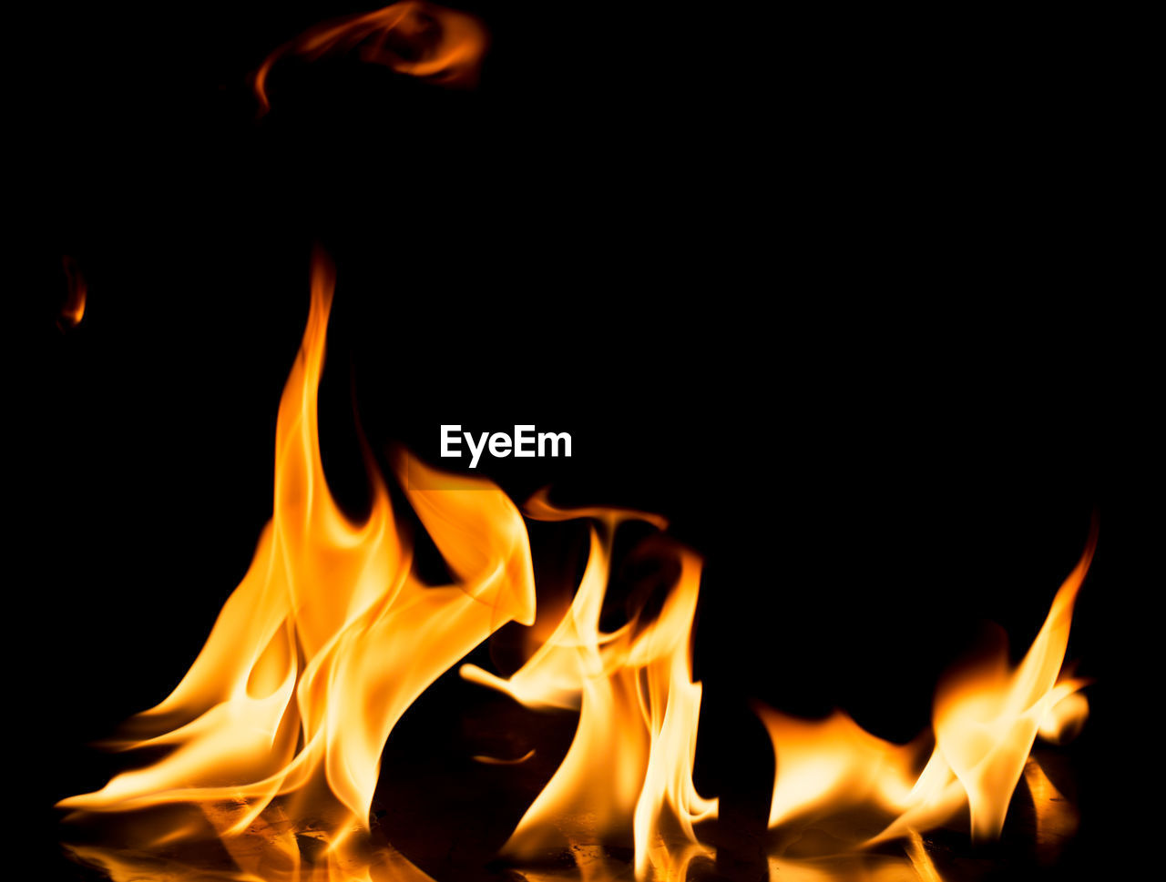 BONFIRE AT NIGHT