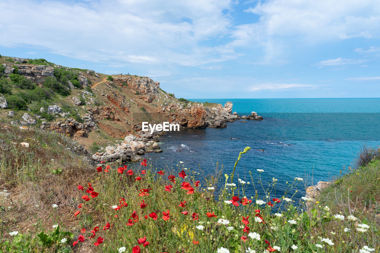 An image of beautiful seascape from north coastline of black sea, bulgaria. 