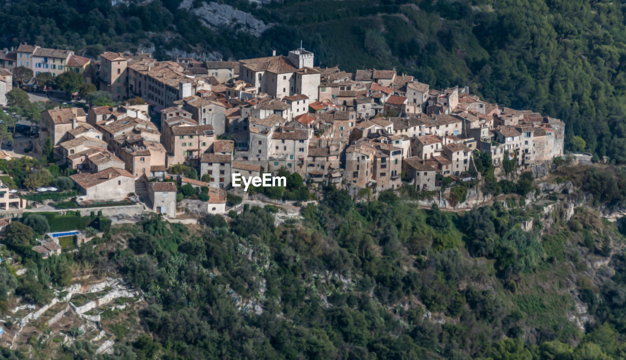 High angle view of townscape