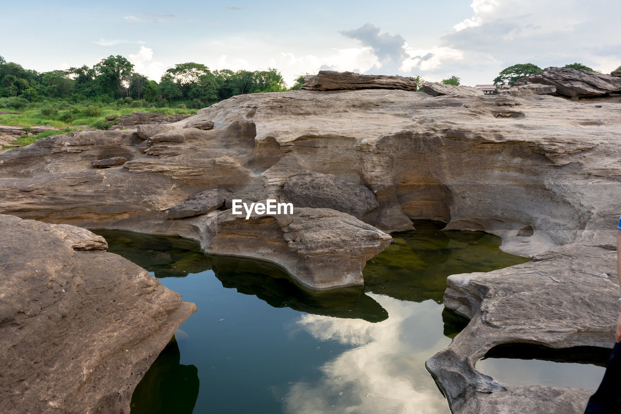 ROCK FORMATIONS IN WATER