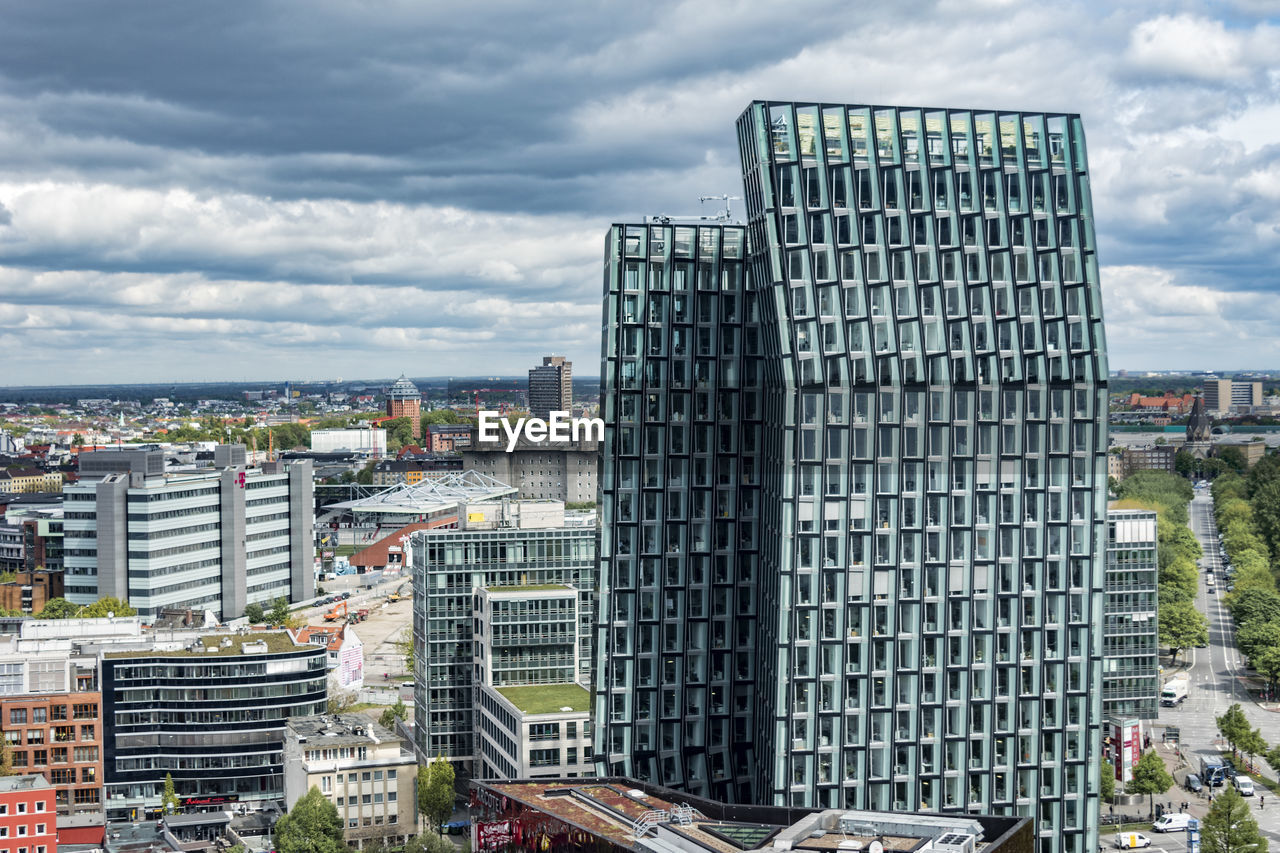 Modern cityscape against sky