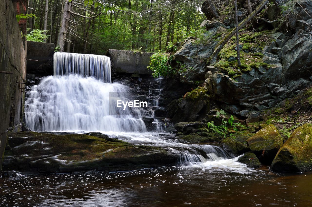 SCENIC VIEW OF WATERFALL