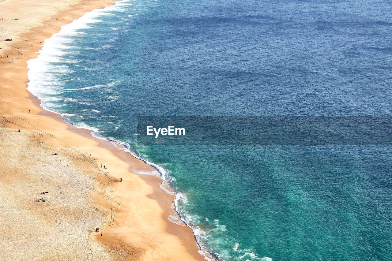 High angle view of beach